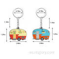 Camper Keychain Happy RV Camper Keyring RV Keychain Couples Keychain Juego de regalos de campamento